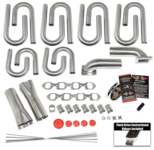SBFW- 220 cc Race Head Custom Turbo Header Build Kit